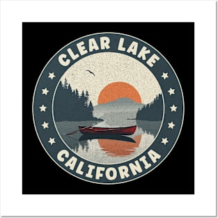 Clear Lake California Sunset Posters and Art